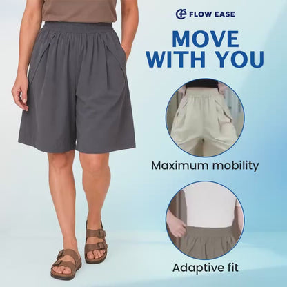 Ziptred™  FlowEase Cooling Stretch Knee-Length Shorts for Women