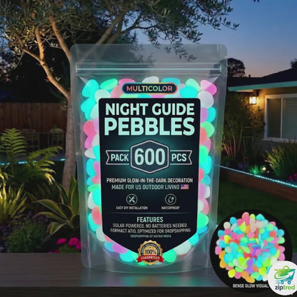 💥LAST DAY SALE 50%OFF💥🌈Colorful Glow-in-the-Dark Garden Stones