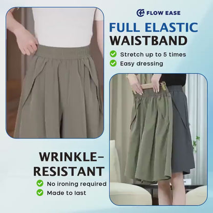 Ziptred™  FlowEase Cooling Stretch Knee-Length Shorts for Women