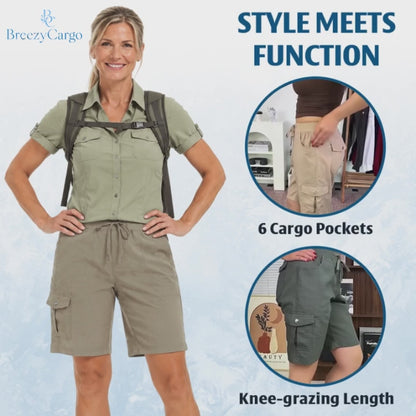 BreezyCargo™ 6-Pocket Stretch Lightweight Comfort Shorts
