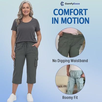 LAST DAY 70% OFF - Women Lightweight Cargo Capri Hiking Cropped Pants