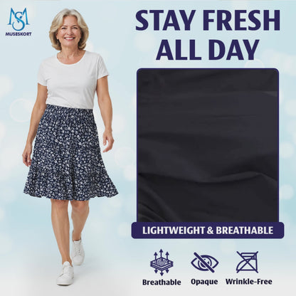 MiraSkort™ - High-Waisted Ruffle Skort with Hidden Shorts & Pockets