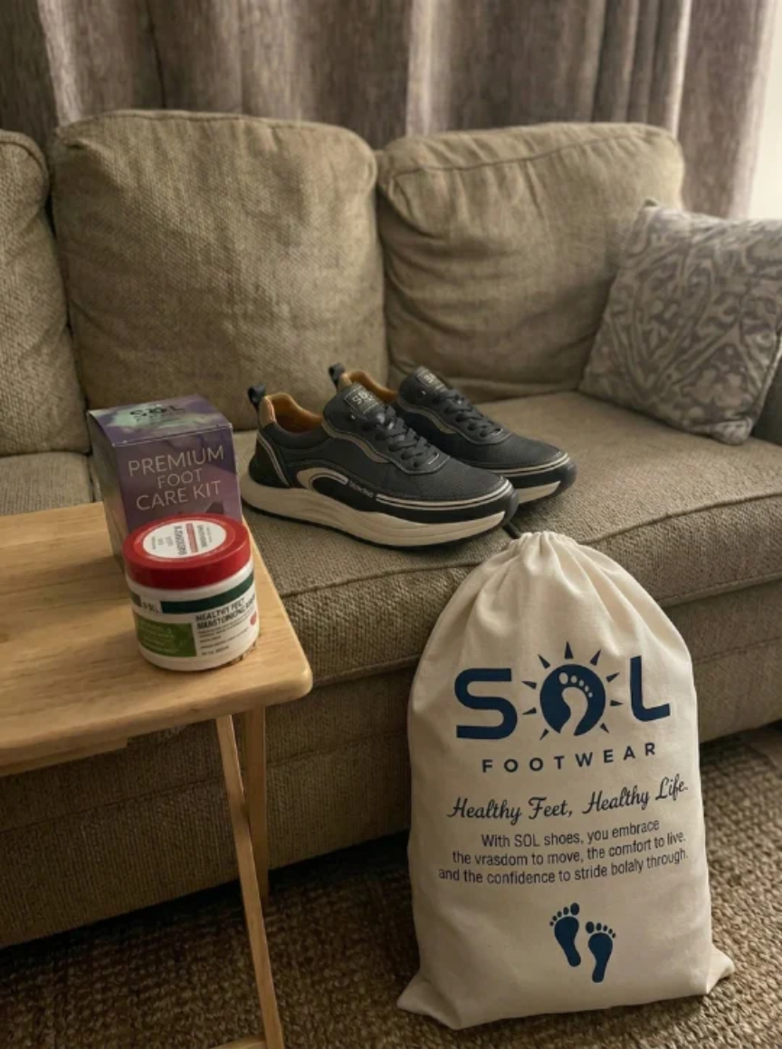 Comfortable shoes and packaging
