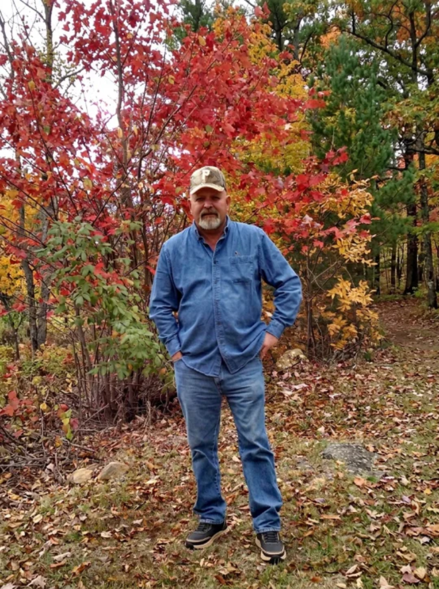 Customer David outdoors wearing comfortable shoes