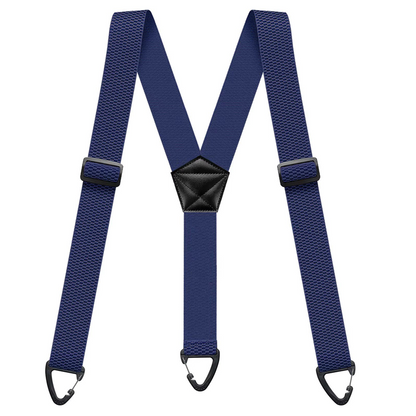 Men’s Heavy-Duty Hook Clip Suspenders – Adjustable X/Y-Back Work Suspenders