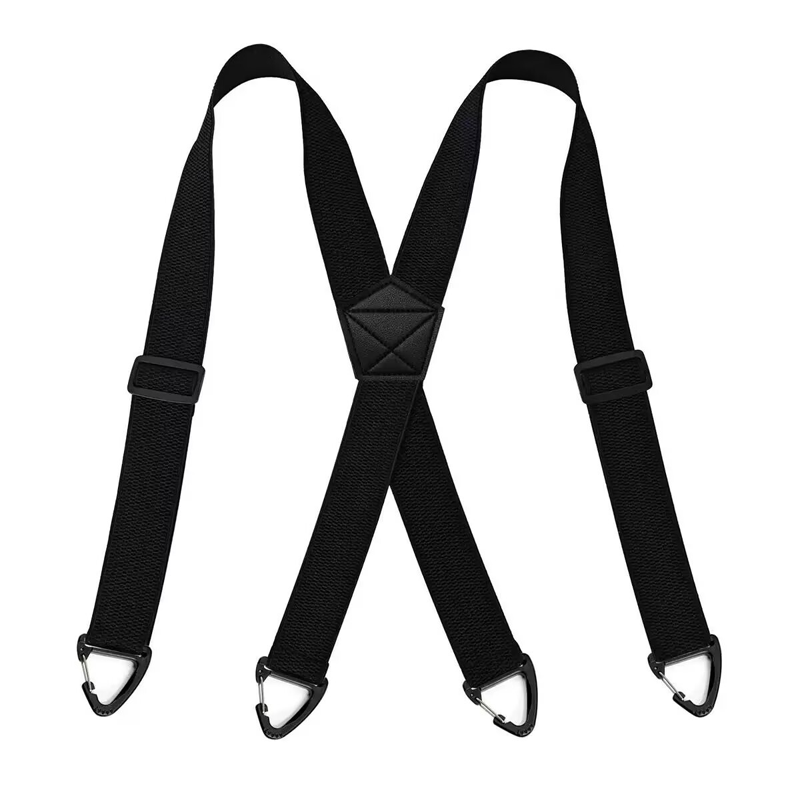 Men’s Heavy-Duty Hook Clip Suspenders – Adjustable X/Y-Back Work Suspenders