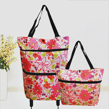 2-in-1 Foldable Shopping Cart