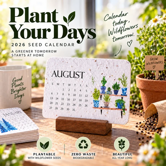 ✨Early Holiday Sale 45% OFF🌱Eco-Friendly Plantable “Timeless” Seed Calendar 2027