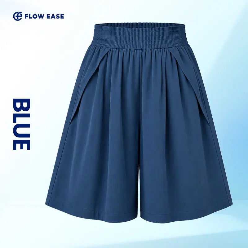 FlowEase knee-length shorts in Blue