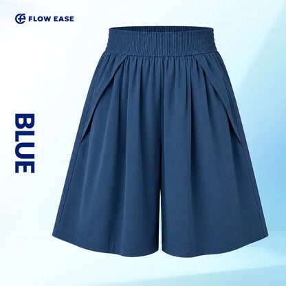 FlowEase knee-length shorts in Blue